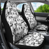 Greyhound Pattern Print Design 01 Universal Fit Car Seat Covers