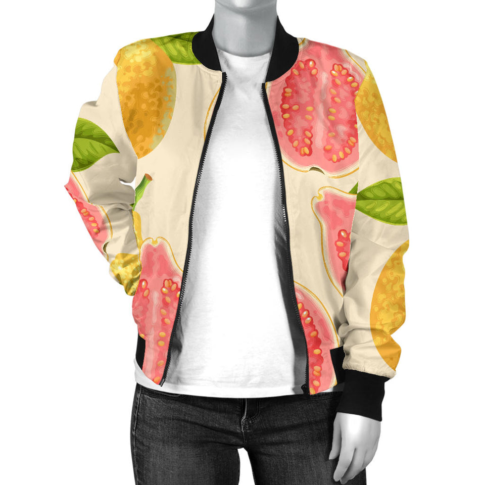 Beautiful Guava Pattern Women'S Bomber Jacket