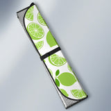 Lime Design Pattern Car Sun Shade