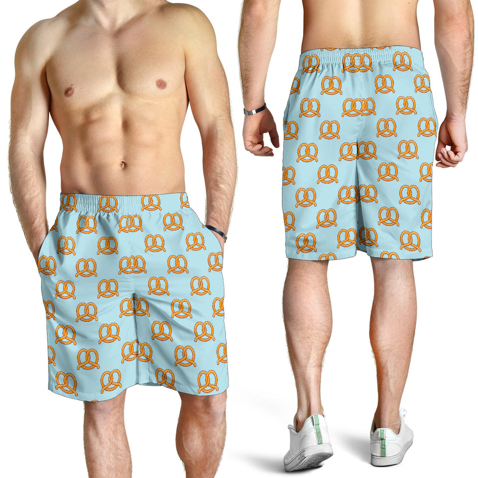 Pretzels Pattern Print Design 03 Men Shorts