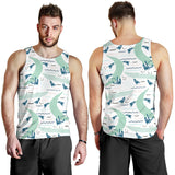 Crocodile diver pattern Men Tank Top