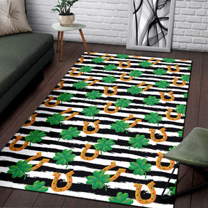 Horseshoes Pattern Print Design 01 Area Rug