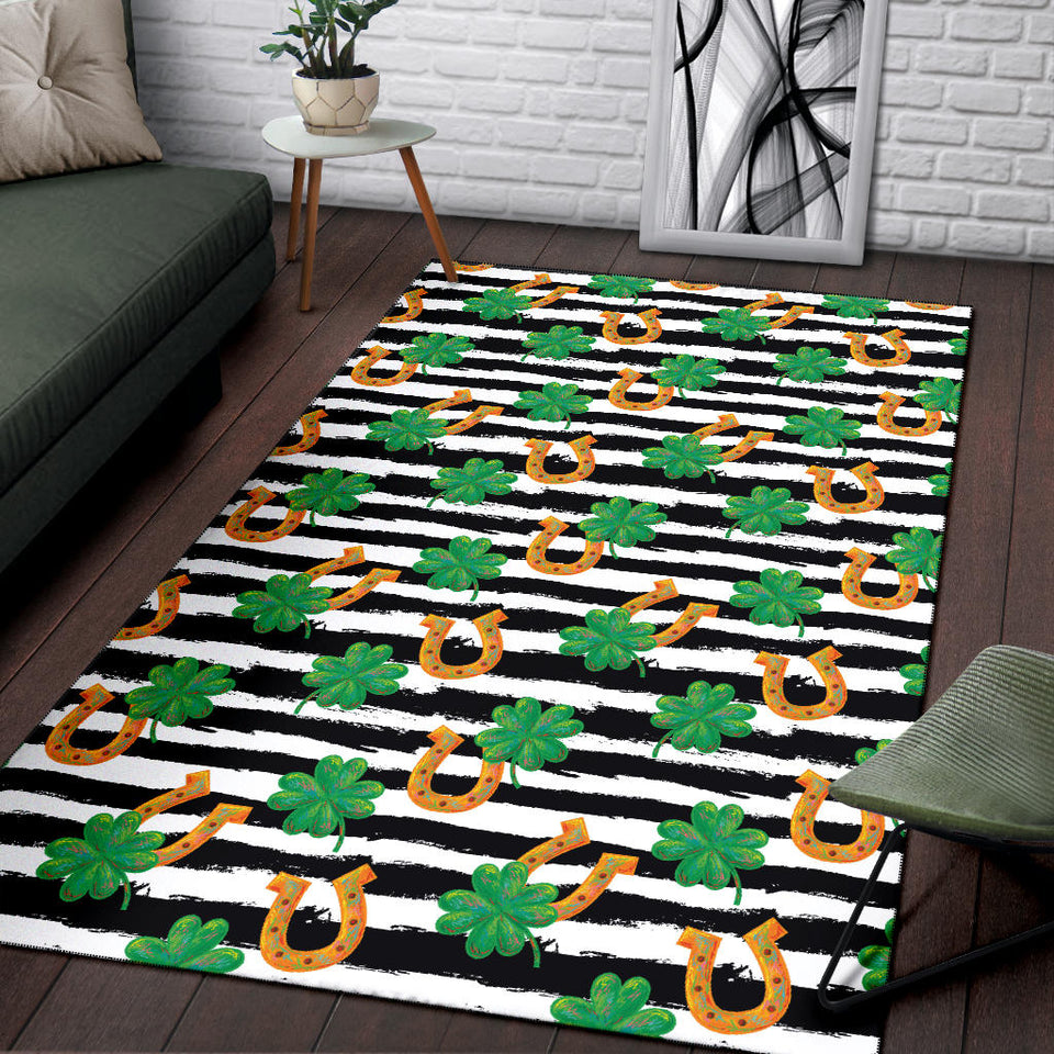 Horseshoes Pattern Print Design 01 Area Rug