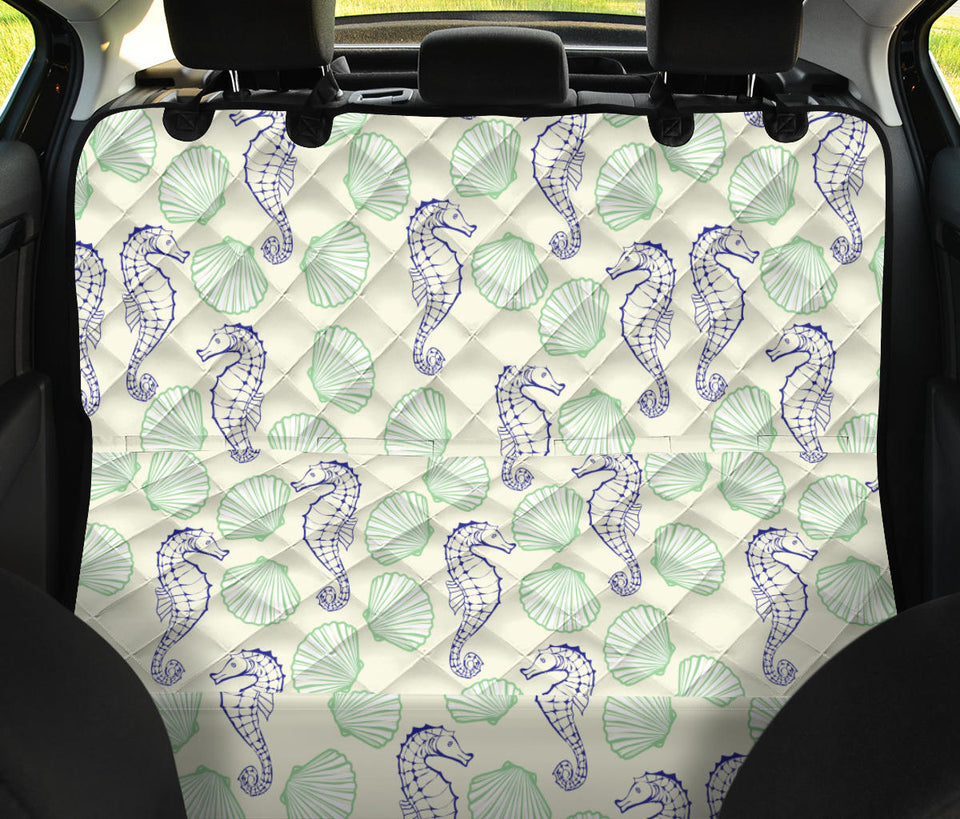 Seahorse Shell Pattern Dog Car Seat Covers