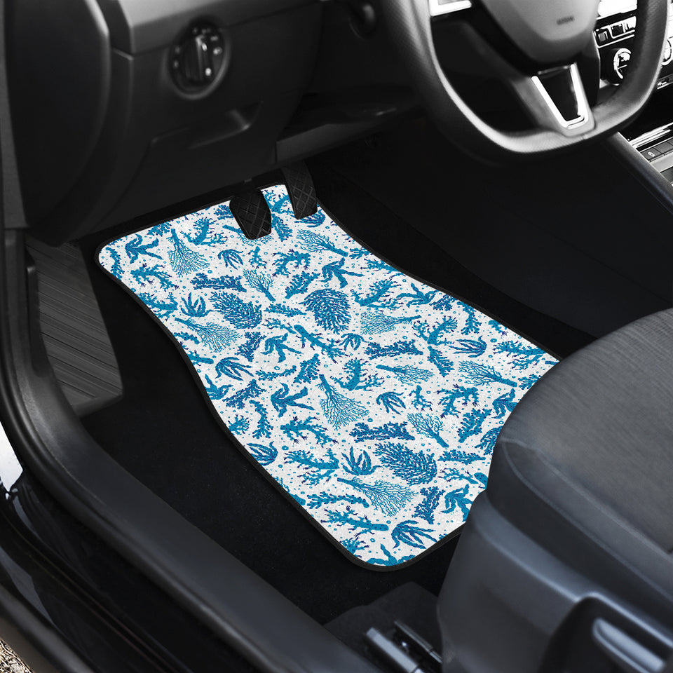 Coral Reef Pattern Print Design 01 Front Car Mats