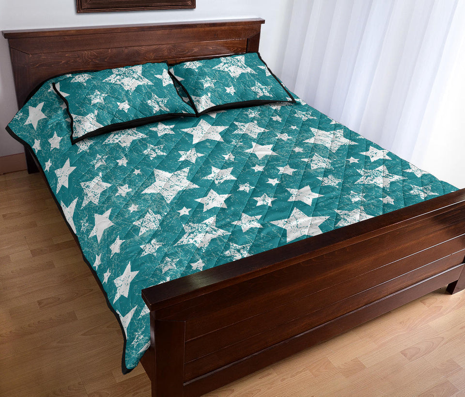 Vintage star pattern Quilt Bed Set
