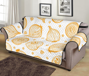 hand drawn onion pattern Sofa Cover Protector