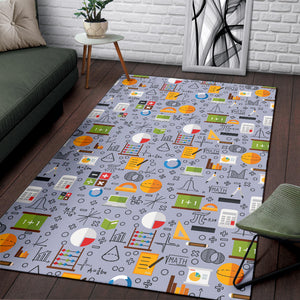Math Pattern Print Design 04 Area Rug