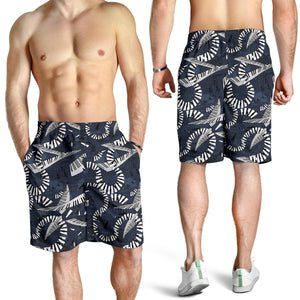 Piano Pattern Print Design 02 Men Shorts