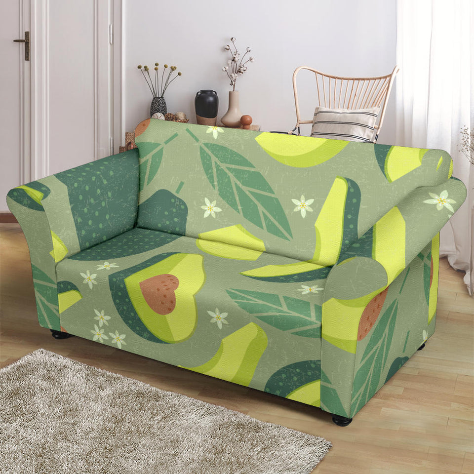 Avocado Pattern Loveseat Couch Slipcover
