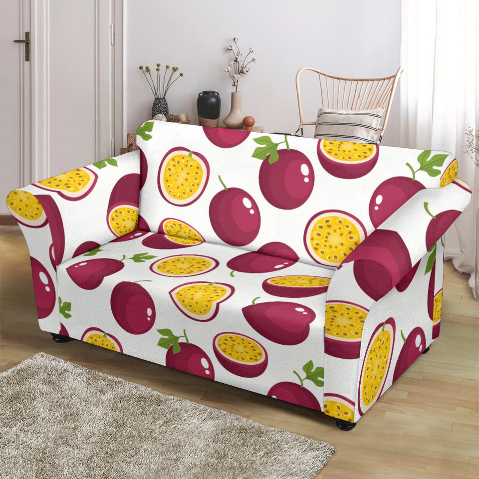 Passion Fruit Design Pattern Loveseat Couch Slipcover