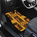 Egypt Hieroglyphics Pattern Print Design 05 Front Car Mats