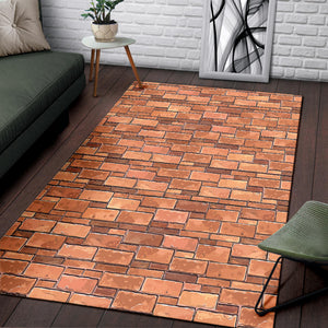 Brick Printed Pattern Print Design 04 Area Rug