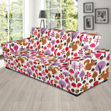 Squirrel Pattern Print Design 02  Sofa Slipcover