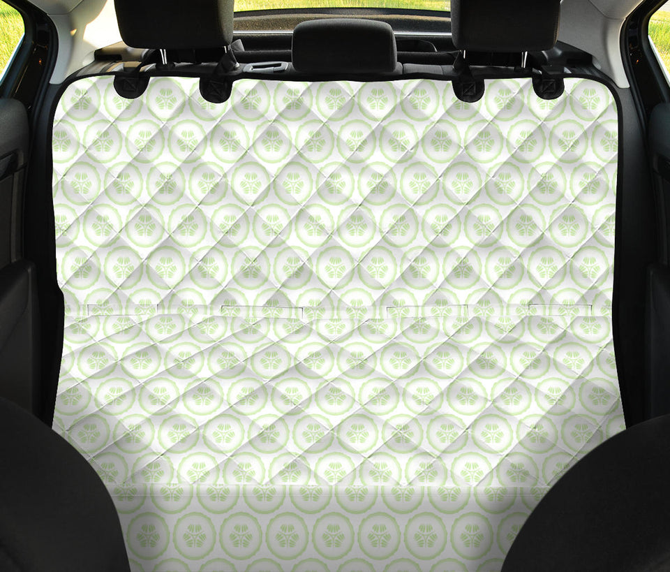 Cucumber Pattern Background Dog Car Seat Covers