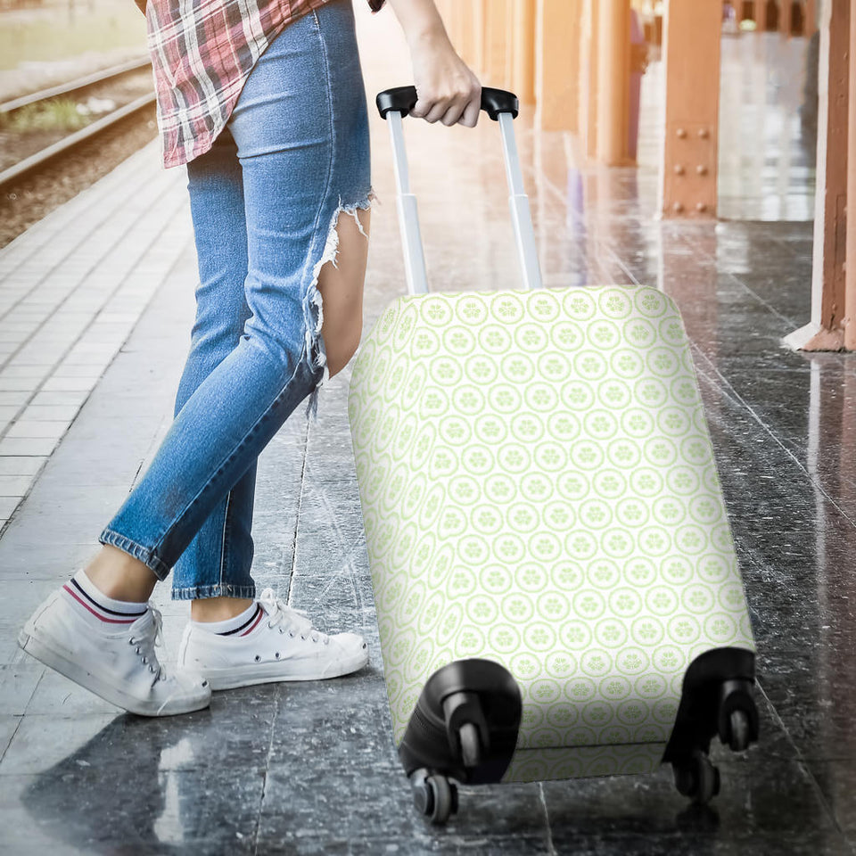Cucumber Pattern Background Luggage Covers