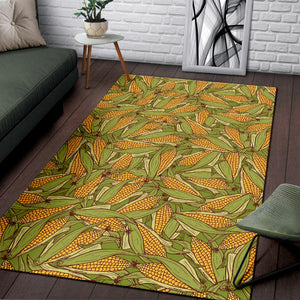 Corn Pattern Print Design 01 Area Rug