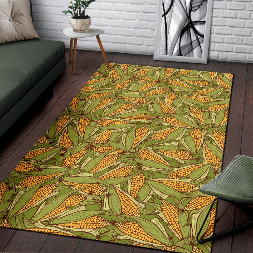 Corn Pattern Print Design 01 Area Rug