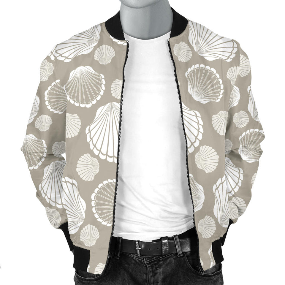 Scallop Shell Pattern Men'S Bomber Jacket
