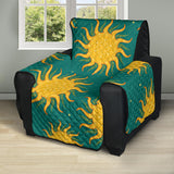Sun green background Recliner Cover Protector
