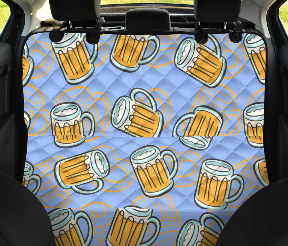 Beer Pattern Dog Car Seat Covers