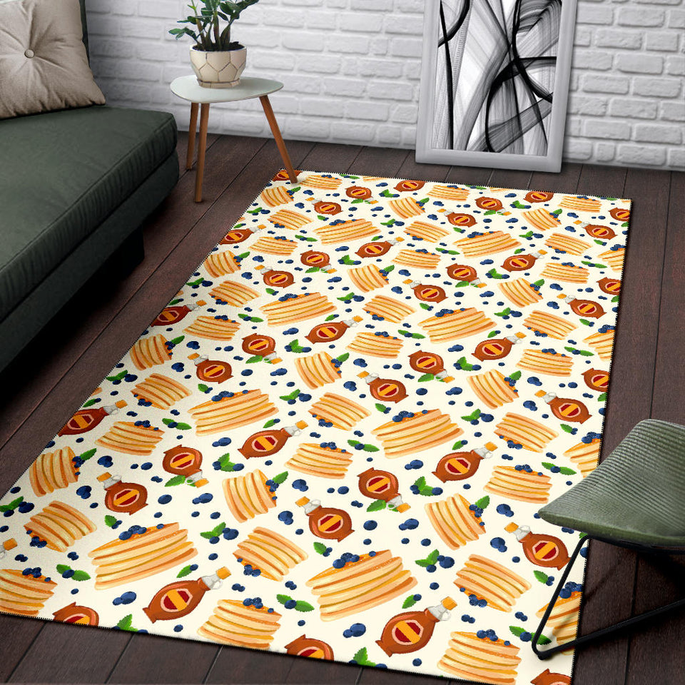 Pancake Pattern Print Design 02 Area Rug