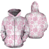 Sketch Guava Pattern Zip Up Hoodie