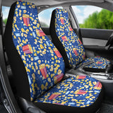 Popcorn Pattern Print Design 01 Universal Fit Car Seat Covers
