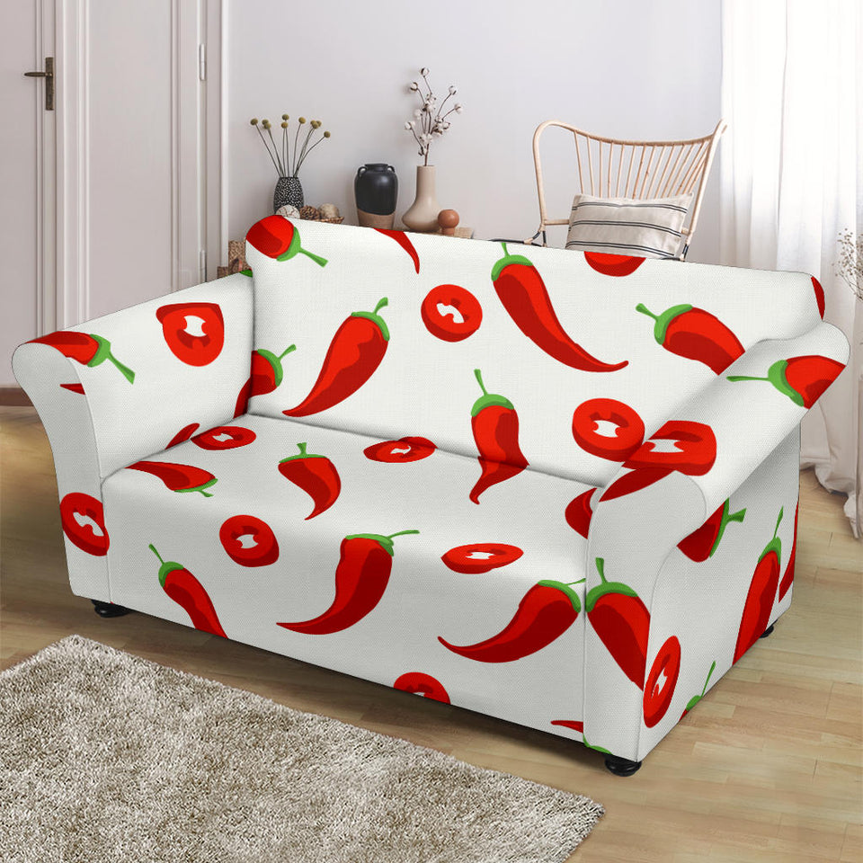 Chili Pattern Loveseat Couch Slipcover
