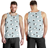 Sheep polka dot cloud pattern Men Tank Top