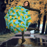 Banana Leaves Banana Design Pattern Umbrella