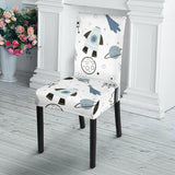 Hand Drawn Space Elements Space Rocket Star Planet Space Probe Dining Chair Slipcover