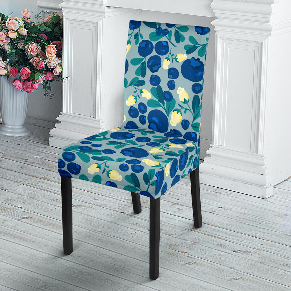 Blueberry Design Pattern Dining Chair Slipcover