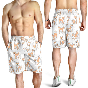 Shiba Inu Dog Pattern Men Shorts