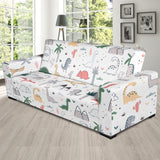 Cute Cartoon Dinosaurs Tree Pattern Sofa Slipcover