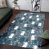 Cute Rabbit Pattern Area Rug