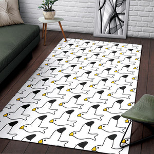 Seagull Pattern Print Design 05 Area Rug