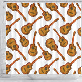 Paint Guitar Pattern Shower Curtain Fulfilled In US