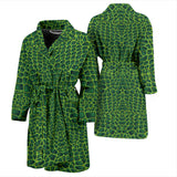 Crocodile Skin Printed Men'S Bathrobe