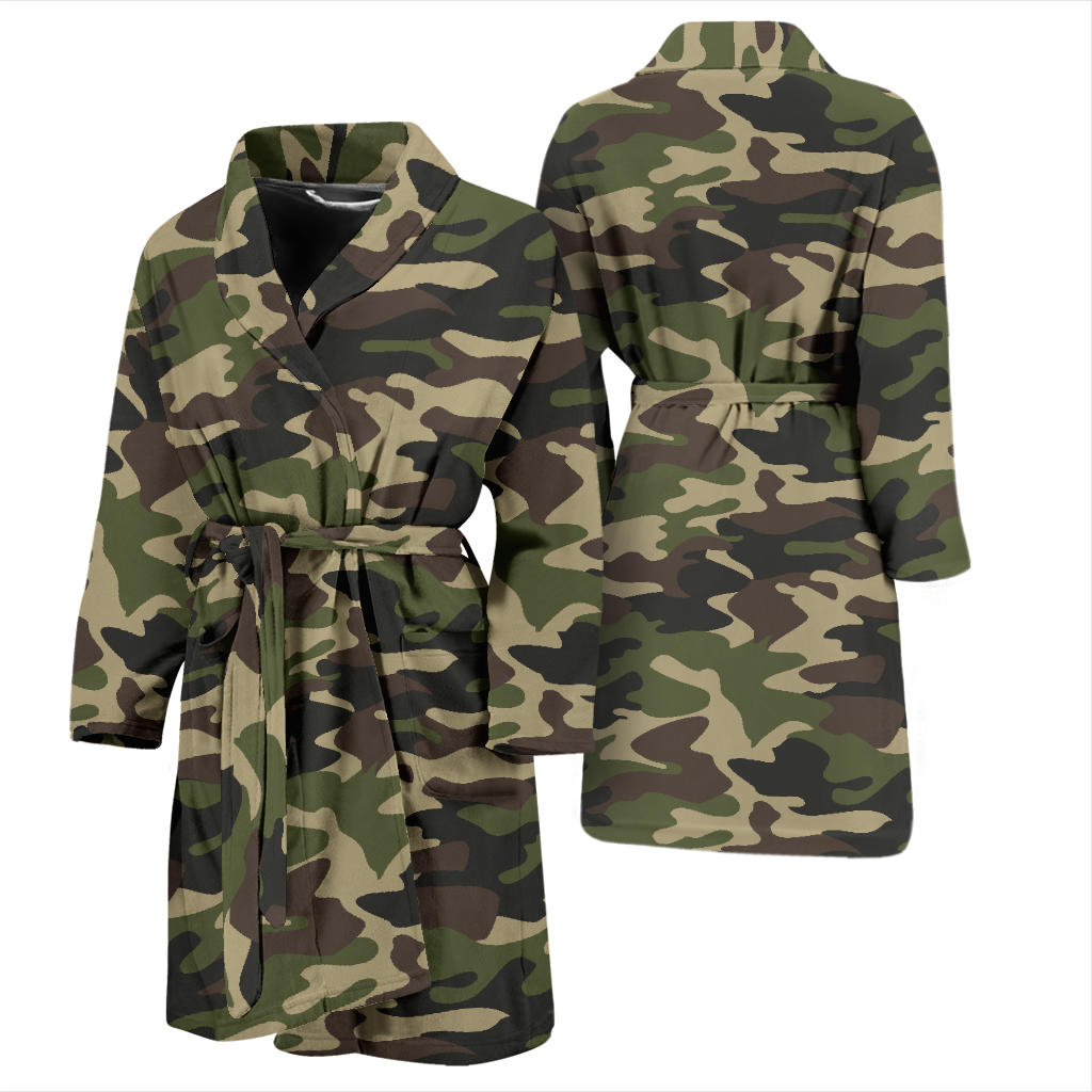 Camo Robe Dark Green Camo Camouflage Pattern Men'S Bathrobe holiday gift – ccgoodshop