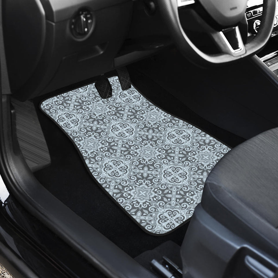 Traditional Indian Element Pattern Front And Back Car Mats