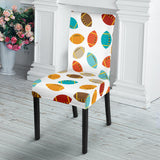 Colorful American Football Ball Pattern Dining Chair Slipcover
