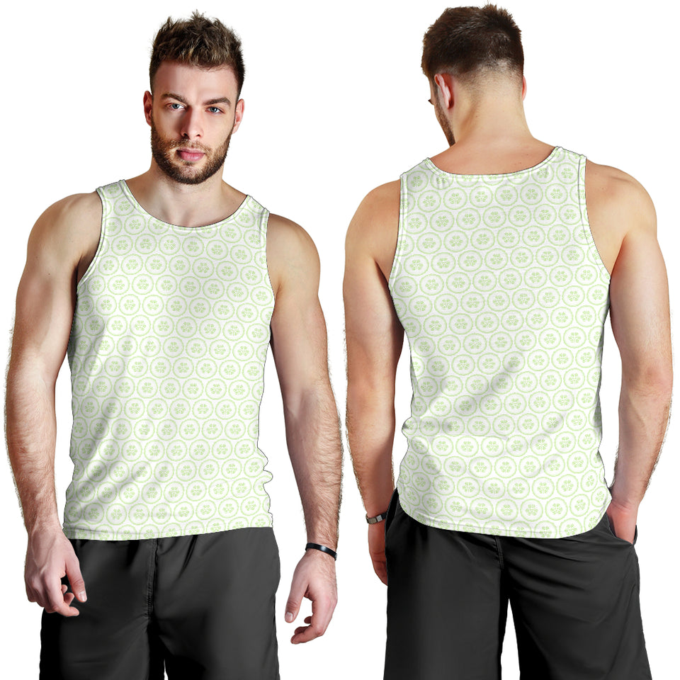 Cucumber pattern background Men Tank Top