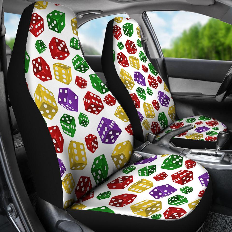 Dice Pattern Print Design 03 Universal Fit Car Seat Covers