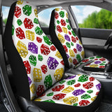 Dice Pattern Print Design 03 Universal Fit Car Seat Covers