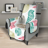 Colorful shell pattern Chair Cover Protector