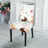Cute Chihuahua Puppie Pattern Dining Chair Slipcover