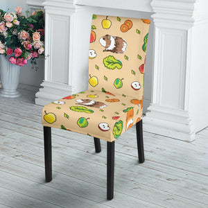 Guinea Pig Pattern Print Design 05 Dining Chair Slipcover