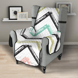 zigzag  chevron paint pattern Chair Cover Protector