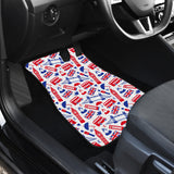 British Pattern Print Design 01 Front Car Mats